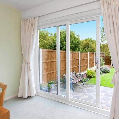 White patio door