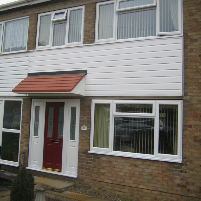 Slimline uPVC window installation